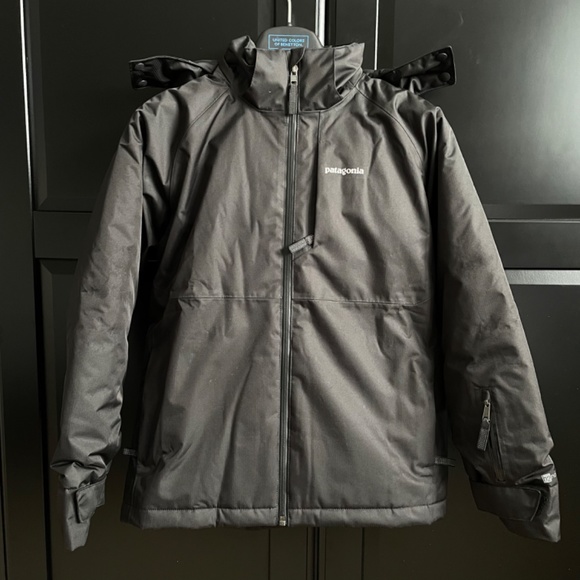 EUC Patagonia Snowshot Jacket Youth (M) Black - Picture 11 of 16